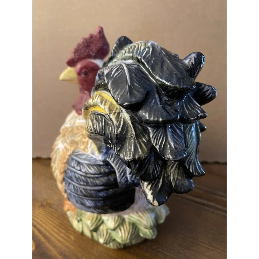 Vintage Jay Import Colorful Farm Rooster 10